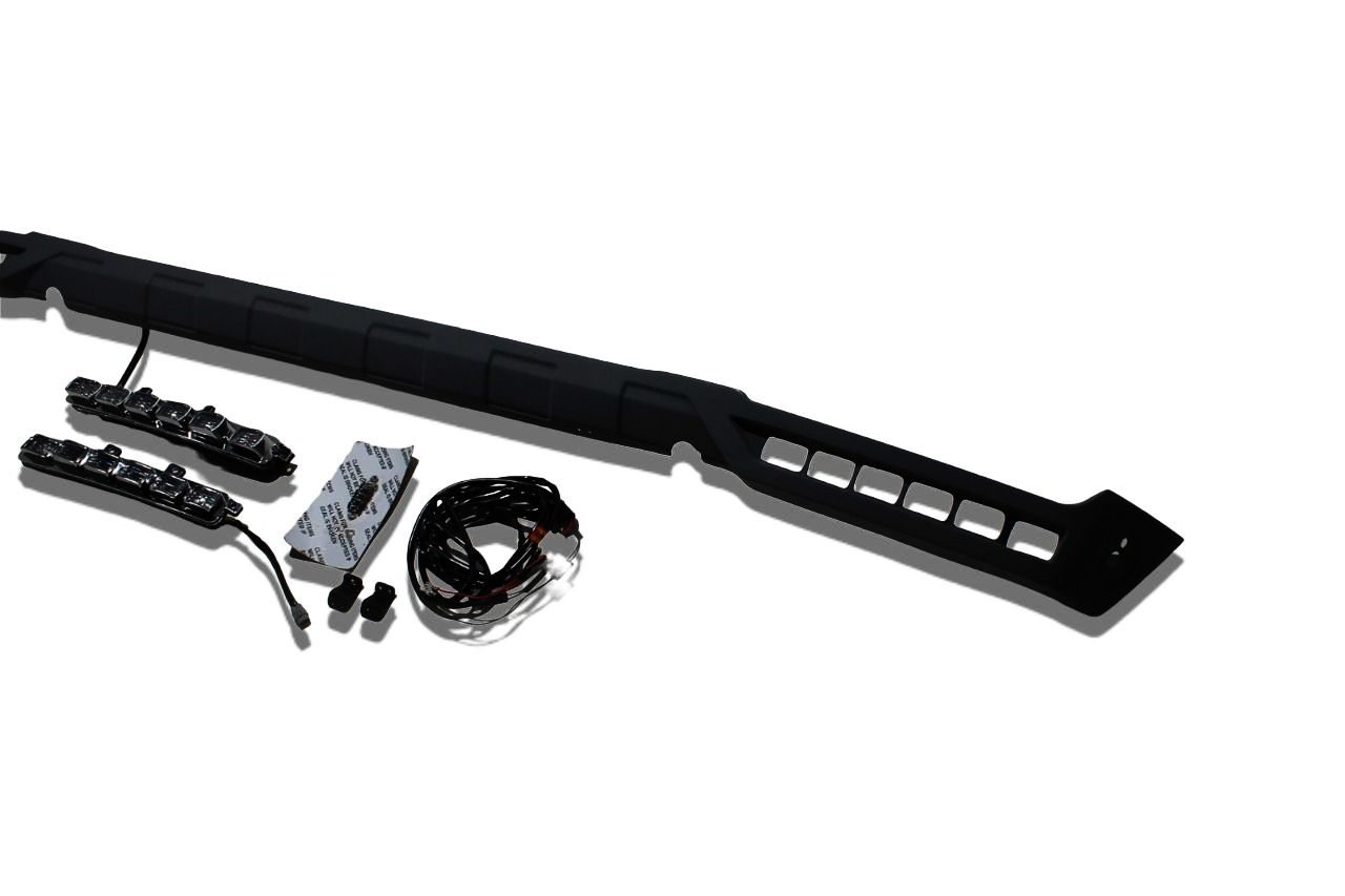 Fiberglass Front AMG Style Bumper Lip Spoiler with LEDs for Mercedes-Benz G-Class W463