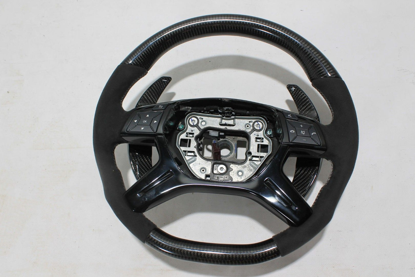 Mercedes-Benz G-Wagon ML GL W166 X166 W463 Steering Wheel Carbon Alcantara