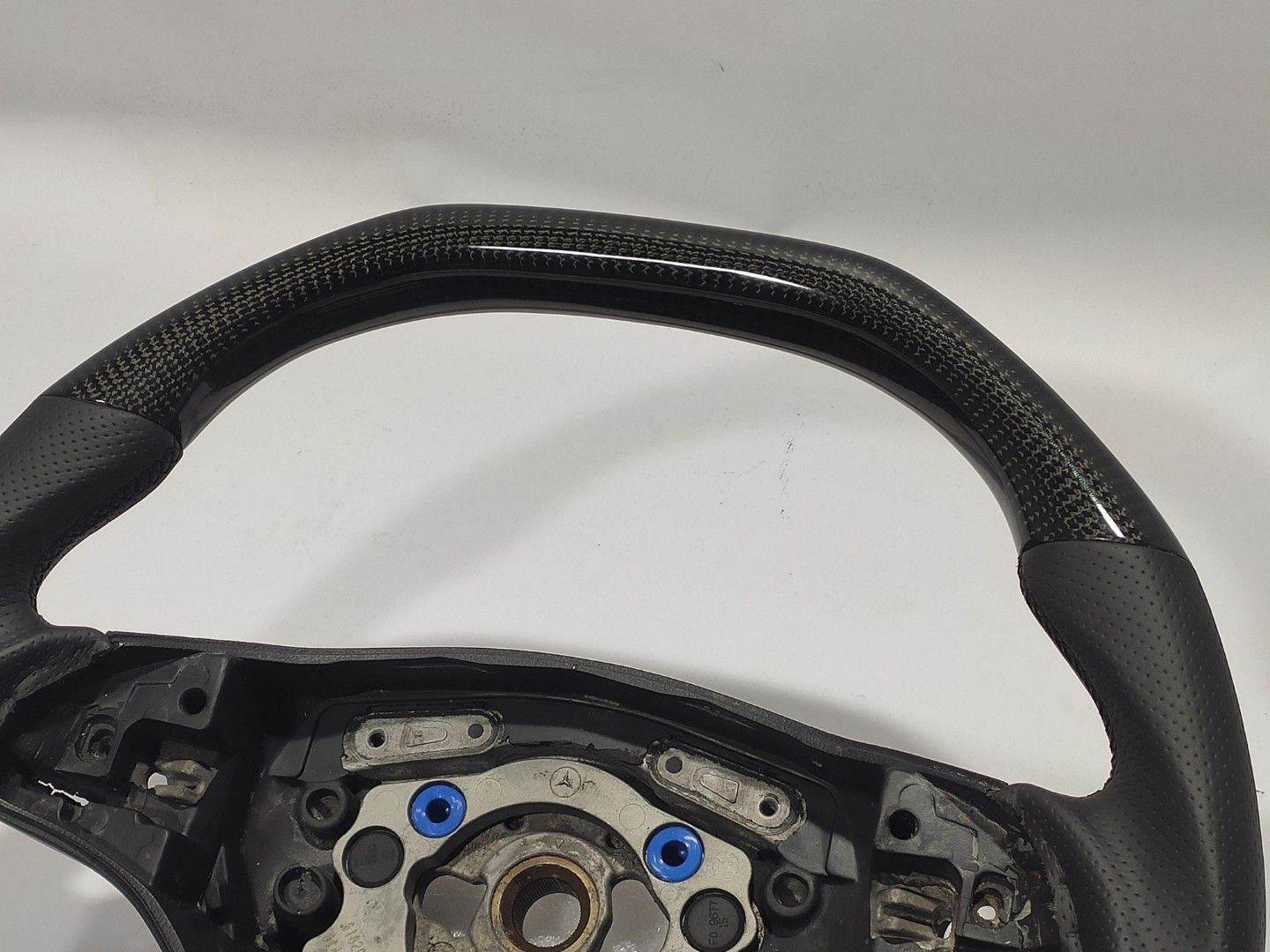 Mercedes-Benz GL X164 ML W164 R W251 Steering Wheel Carbon Fiber Black Leather