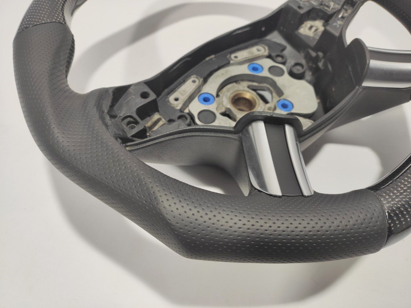 Mercedes-Benz GL X164 ML W164 R W251 Steering Wheel Carbon Fiber Black Leather