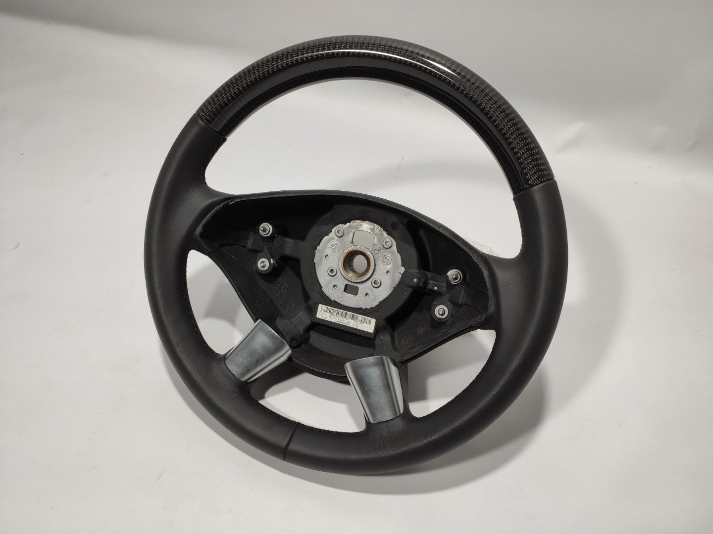 Mercedes-Benz Vito Viano W639 2010-2014 Steering Wheel Carbon Fiber Black Leather
