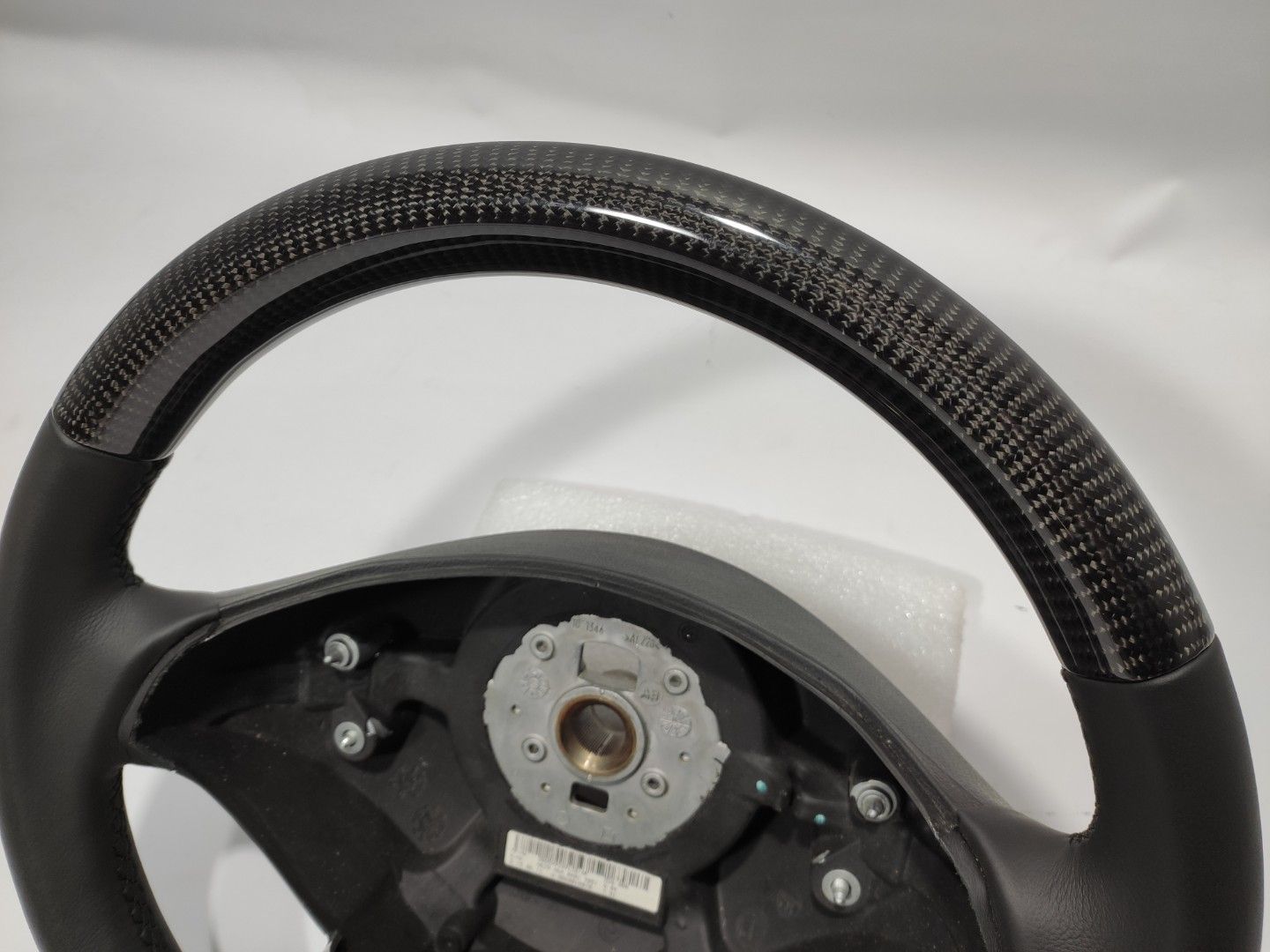 Mercedes-Benz Vito Viano W639 2010-2014 Steering Wheel Carbon Fiber Black Leather