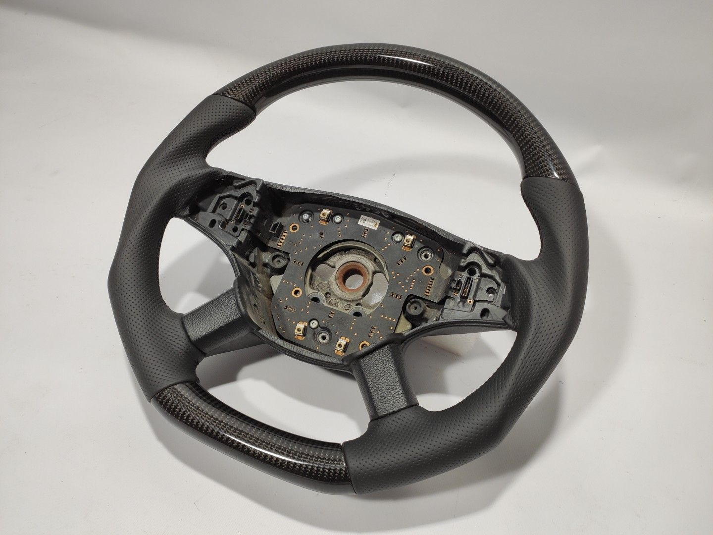 Mercedes-Benz ML W164 GL X164 R W251 Steering Wheel Carbon Black Leather