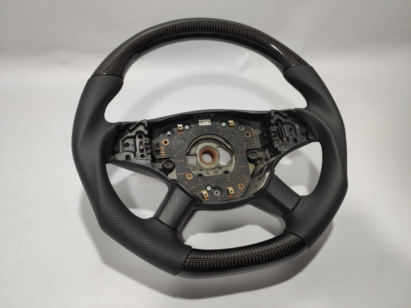 Mercedes-Benz ML W164 GL X164 R W251 Steering Wheel Carbon Black Leather