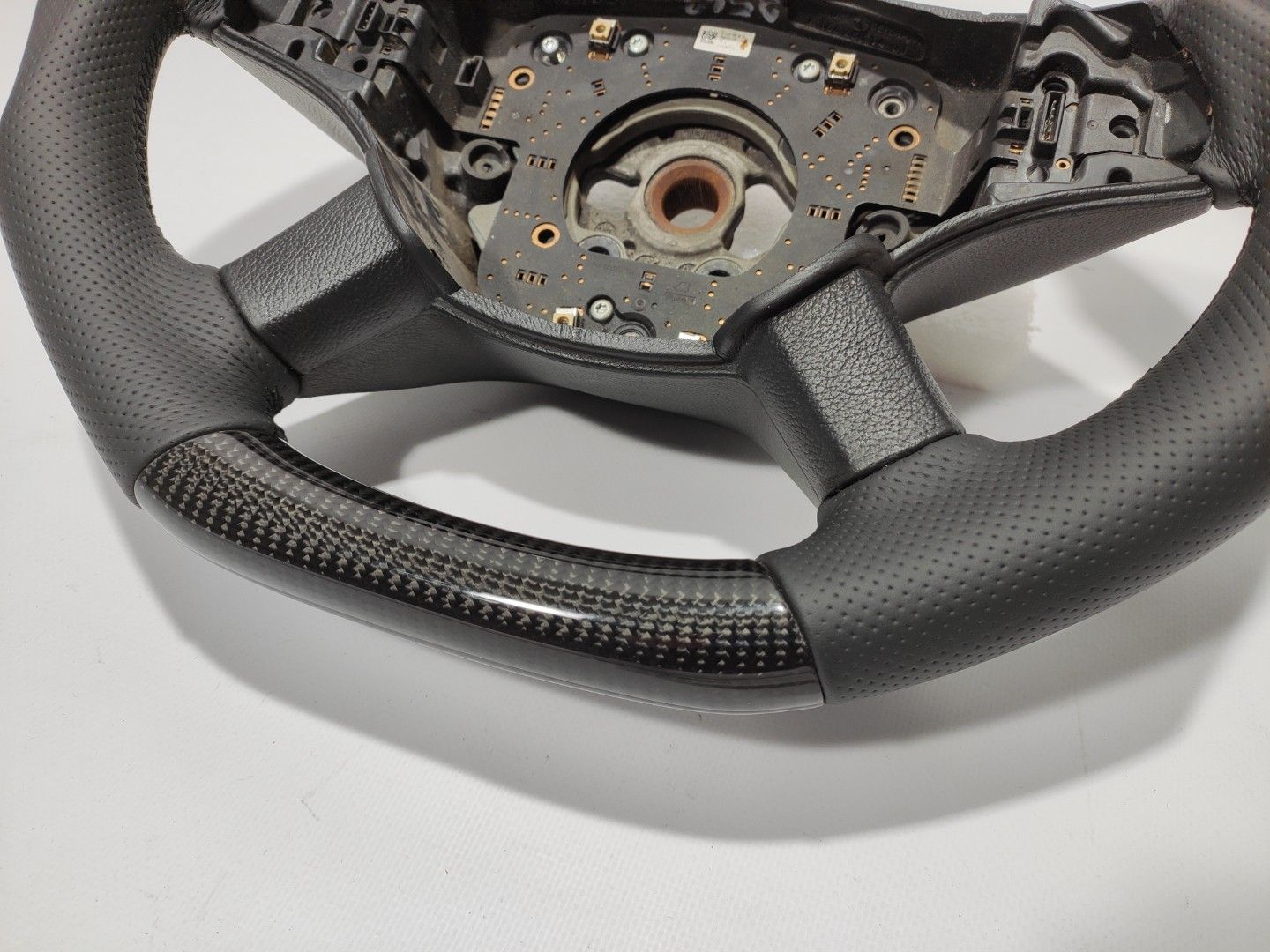 Mercedes-Benz ML W164 GL X164 R W251 Steering Wheel Carbon Black Leather