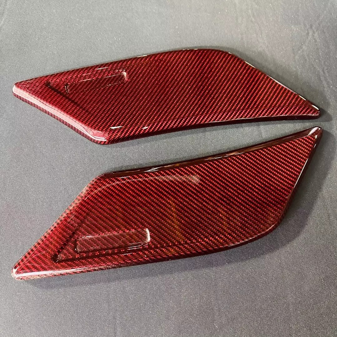 Mercedes-Benz W463A G-Class Brabus Style Black and Red Carbon Fiber Rear Roof Spoiler