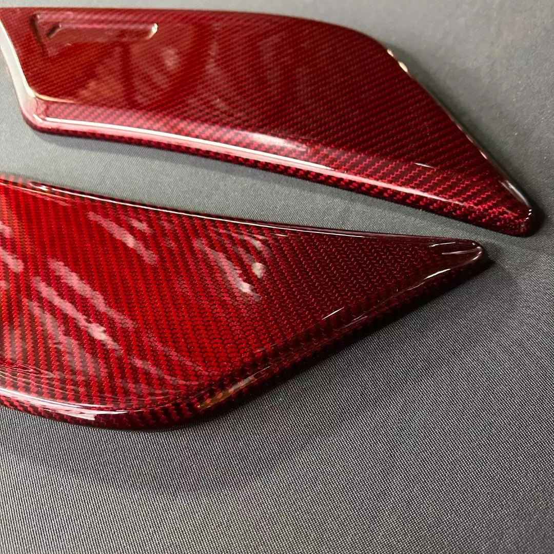 Mercedes-Benz W463A G-Class Brabus Style Black and Red Carbon Fiber Rear Roof Spoiler