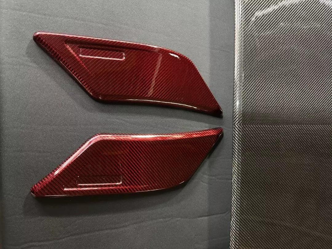 Mercedes-Benz W463A G-Class Brabus Style Black and Red Carbon Fiber Rear Roof Spoiler