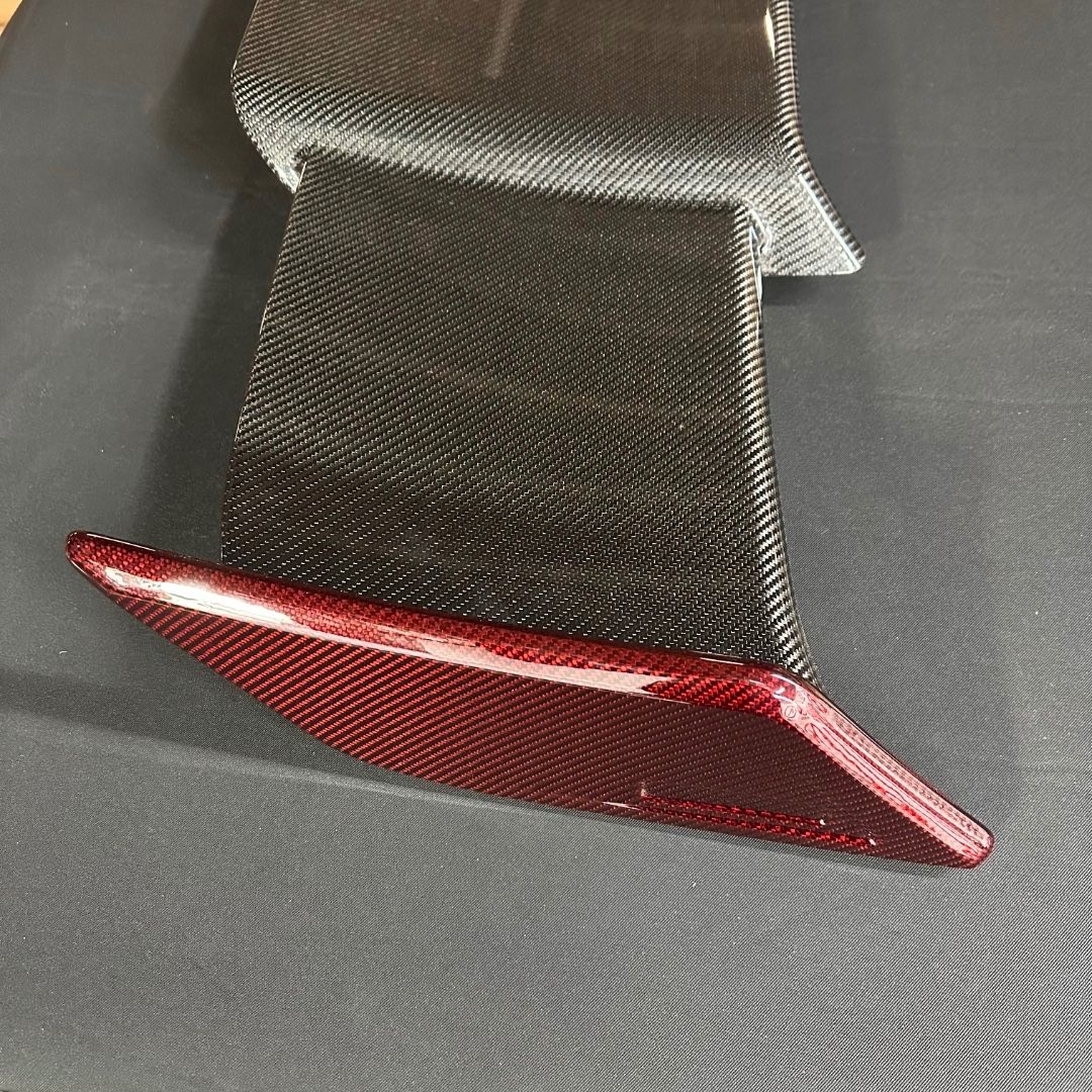 Mercedes-Benz W463 G-Class Brabus Style Black and Red Carbon Fiber Rear Roof Spoiler
