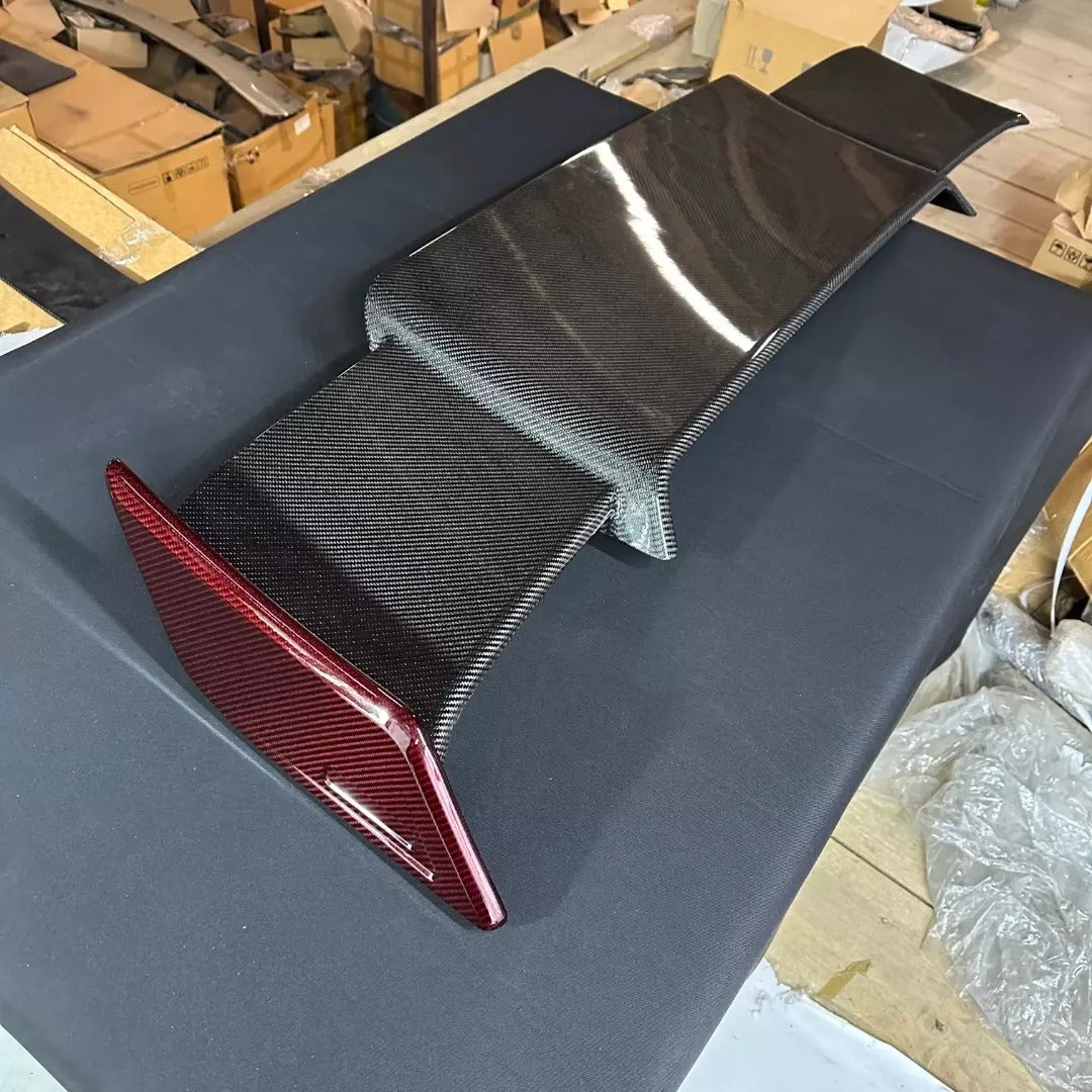 Mercedes-Benz W463A G-Class Brabus Style Black and Red Carbon Fiber Rear Roof Spoiler