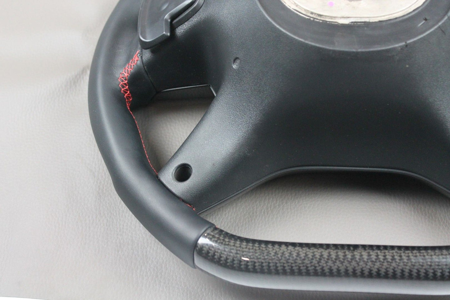 Mercedes-Benz G-Class GL ML W463 X166 W166 Steering Wheel Leather Carbon Fiber