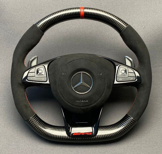 Mercedes-Benz E-Class C-Class W205 W213 Steering Wheel Carbon Alcantara