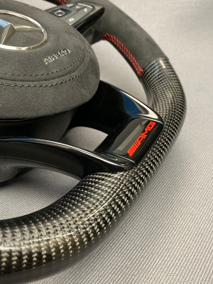 Mercedes-Benz E-Class C-Class W205 W213 Steering Wheel Carbon Alcantara