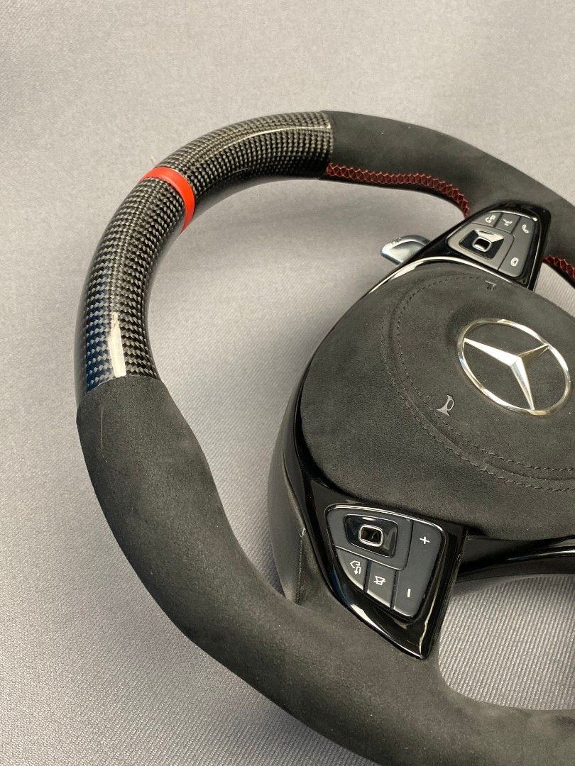 Mercedes-Benz E-Class C-Class W205 W213 Steering Wheel Carbon Alcantara
