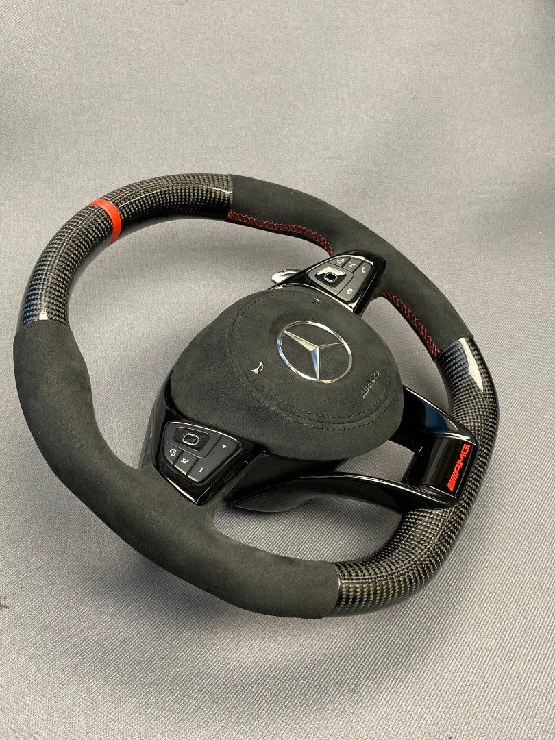 Mercedes-Benz E-Class C-Class W205 W213 Steering Wheel Carbon Alcantara
