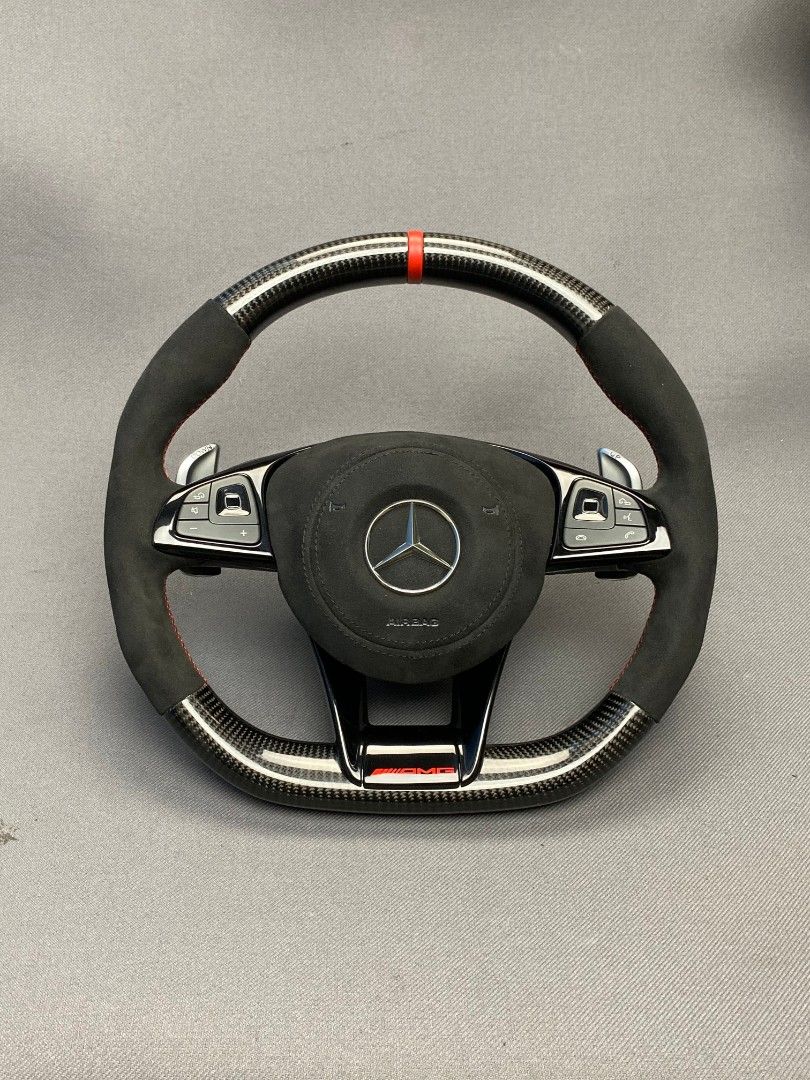 Mercedes-Benz E-Class C-Class W205 W213 Steering Wheel Carbon Alcantara