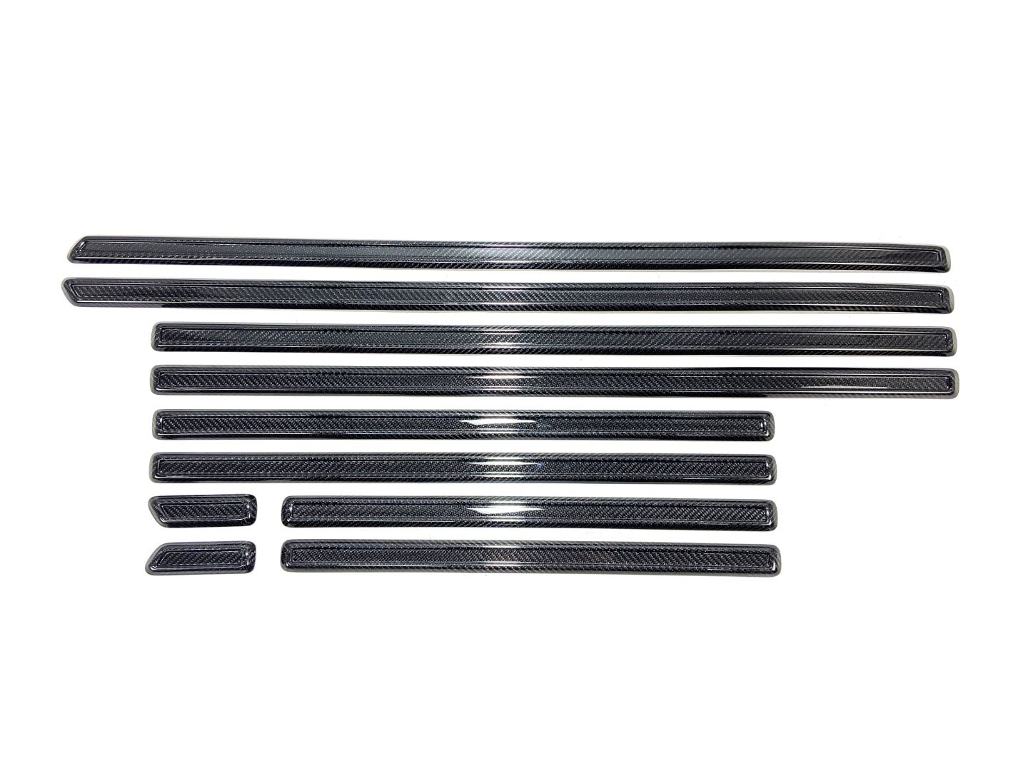 Carbon Fiber Brabus Style Side Moldings Trim Rocket G900 for Mercedes-Benz W463a W464