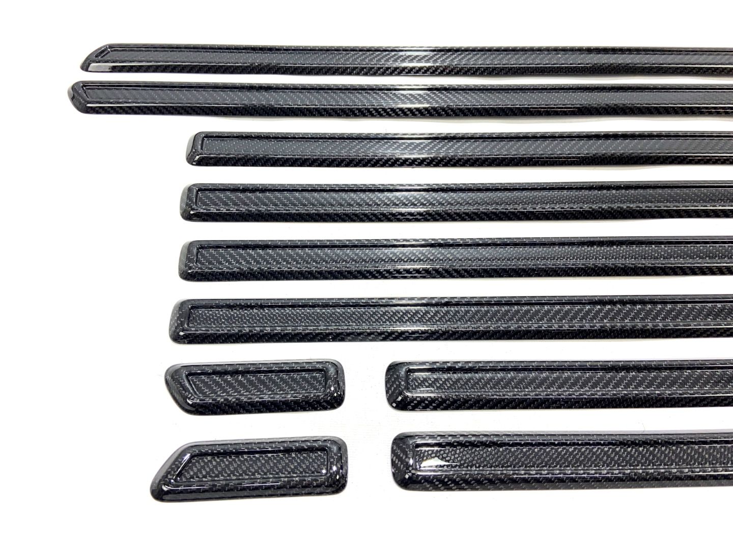 Carbon Fiber Brabus Style Side Moldings Trim Rocket G900 for Mercedes-Benz W463a W464