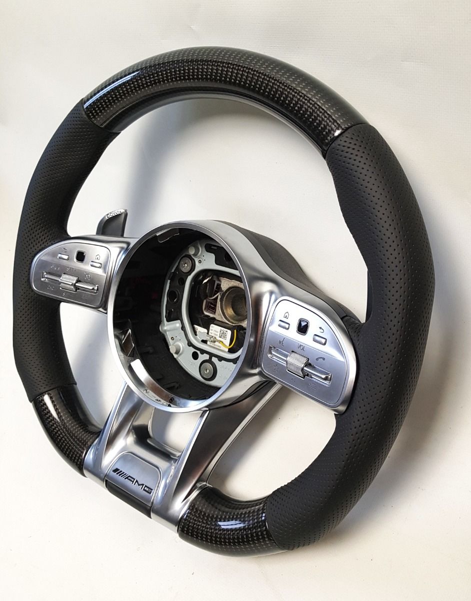 Mercedes-Benz G-Class W463A AMG Style Steering Wheel Carbon Fiber Leather