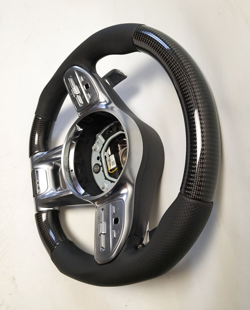 Mercedes-Benz G-Class W463A AMG Style Steering Wheel Carbon Fiber Leather