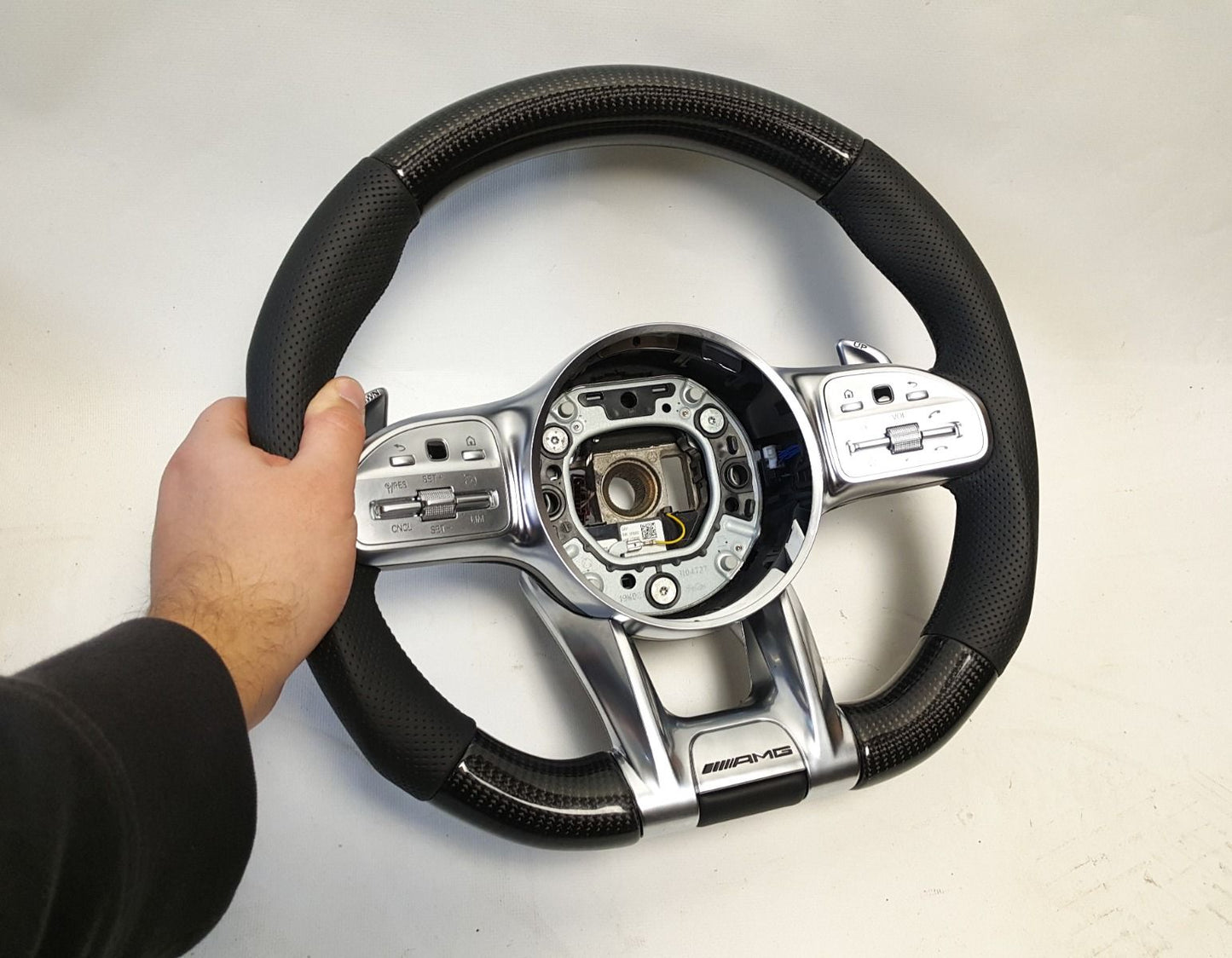 Mercedes-Benz G-Class W463A AMG Style Steering Wheel Carbon Fiber Leather