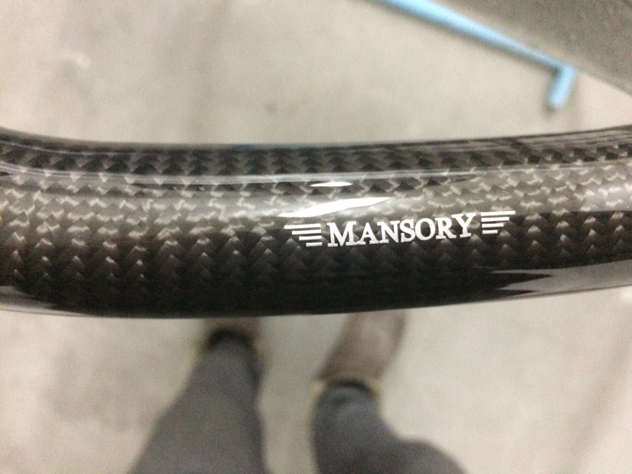 Mercedes-Benz E G GL ML-Class W166 X166 W463 Steering Wheel Carbon Leather Mansory Logo