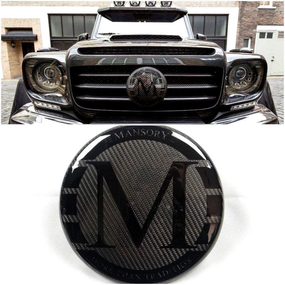 Carbon Fiber Mansory Style Front Grill Badge Grille Emblem logo for Mercedes-Benz G-Wagon G-Class W463