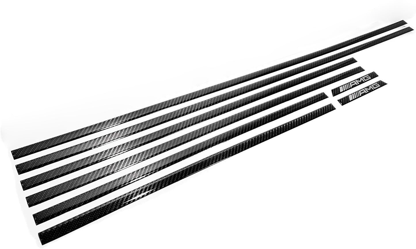 Carbon Fiber Side Moldings Insertions Set AMG Style for Mercedes-Benz W463 W461 W460 3 Door