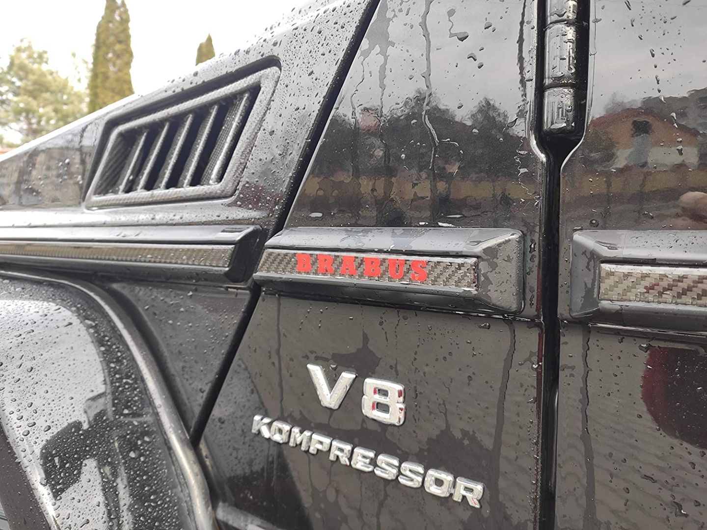 Carbon Fiber Side Moldings Insertions Set AMG Brabus Style for Mercedes-Benz W463 G-Class