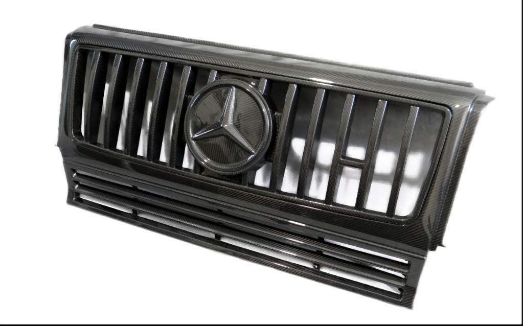 Carbon Fiber Front Grill W463 to W463A for Mercedes-Benz G-Wagon 3pcs Set