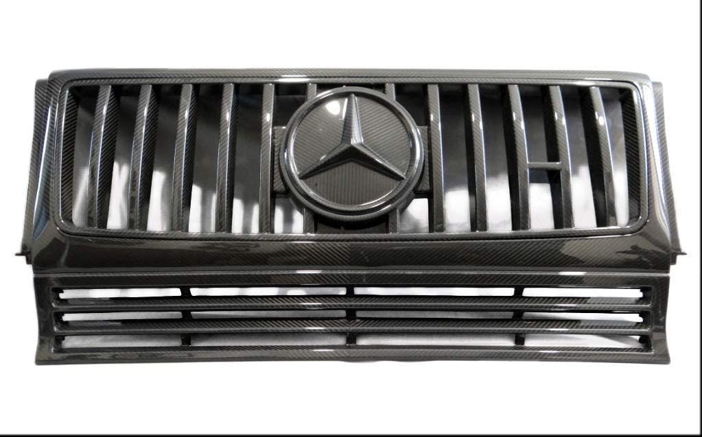 Carbon Fiber Front Grill W463 to W463A for Mercedes-Benz G-Wagon 3pcs Set