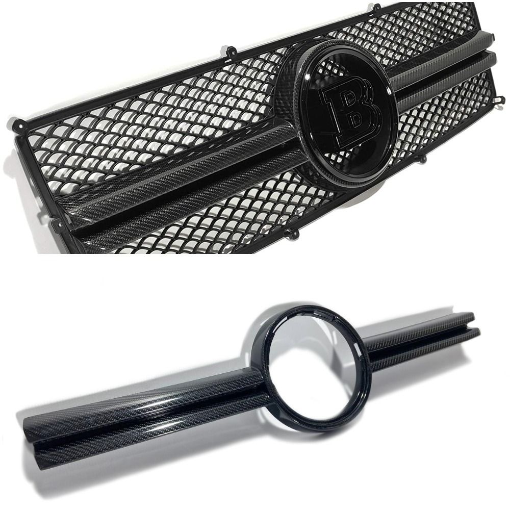 Mercedes-Benz G-Class W463 G63 AMG Style Carbon Fiber Front Grill Center Trim