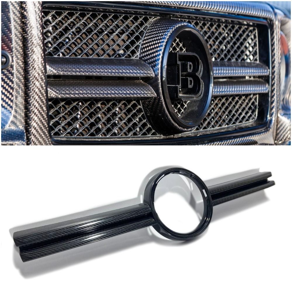 Mercedes-Benz G-Class W463 G63 AMG Style Carbon Fiber Front Grill Center Trim