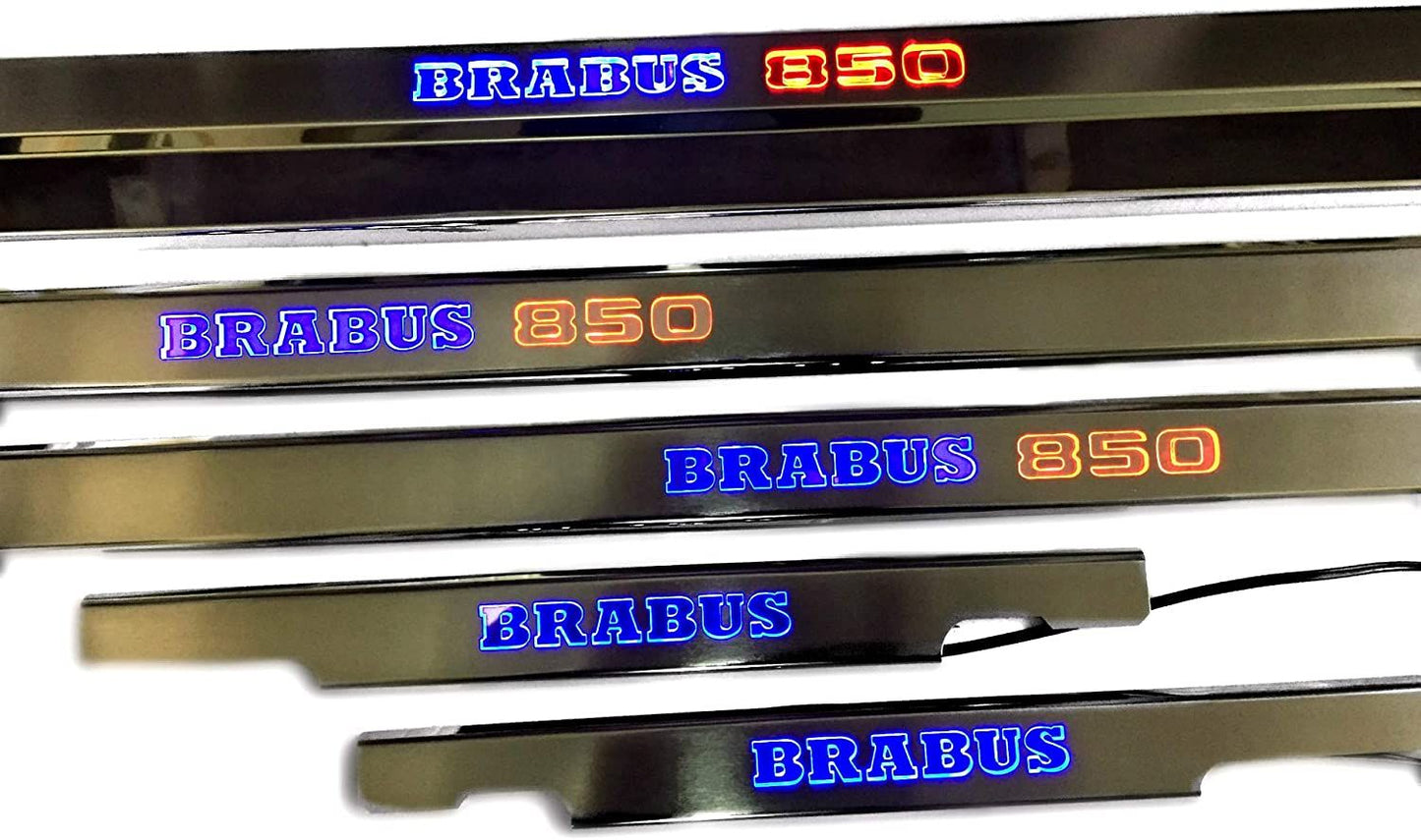 Mercedes-Benz W463 G-Class Brabus 850 Style Stainless Steel LED Door Sills Set 5 pcs