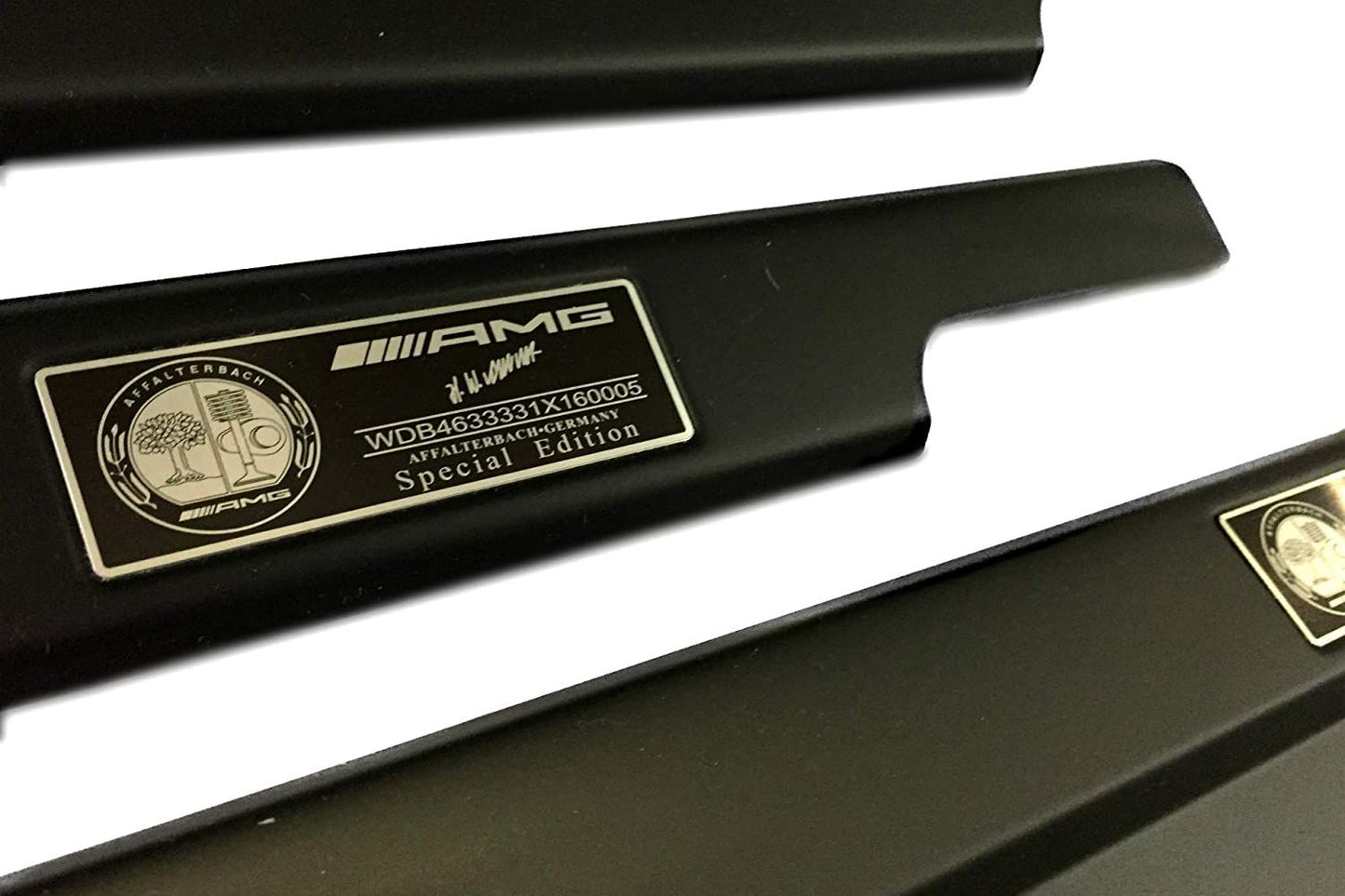 Mercedes-Benz W463 G-Class AMG Style Matte Black Stainless Steel LED Door Sills Set 5 pcs