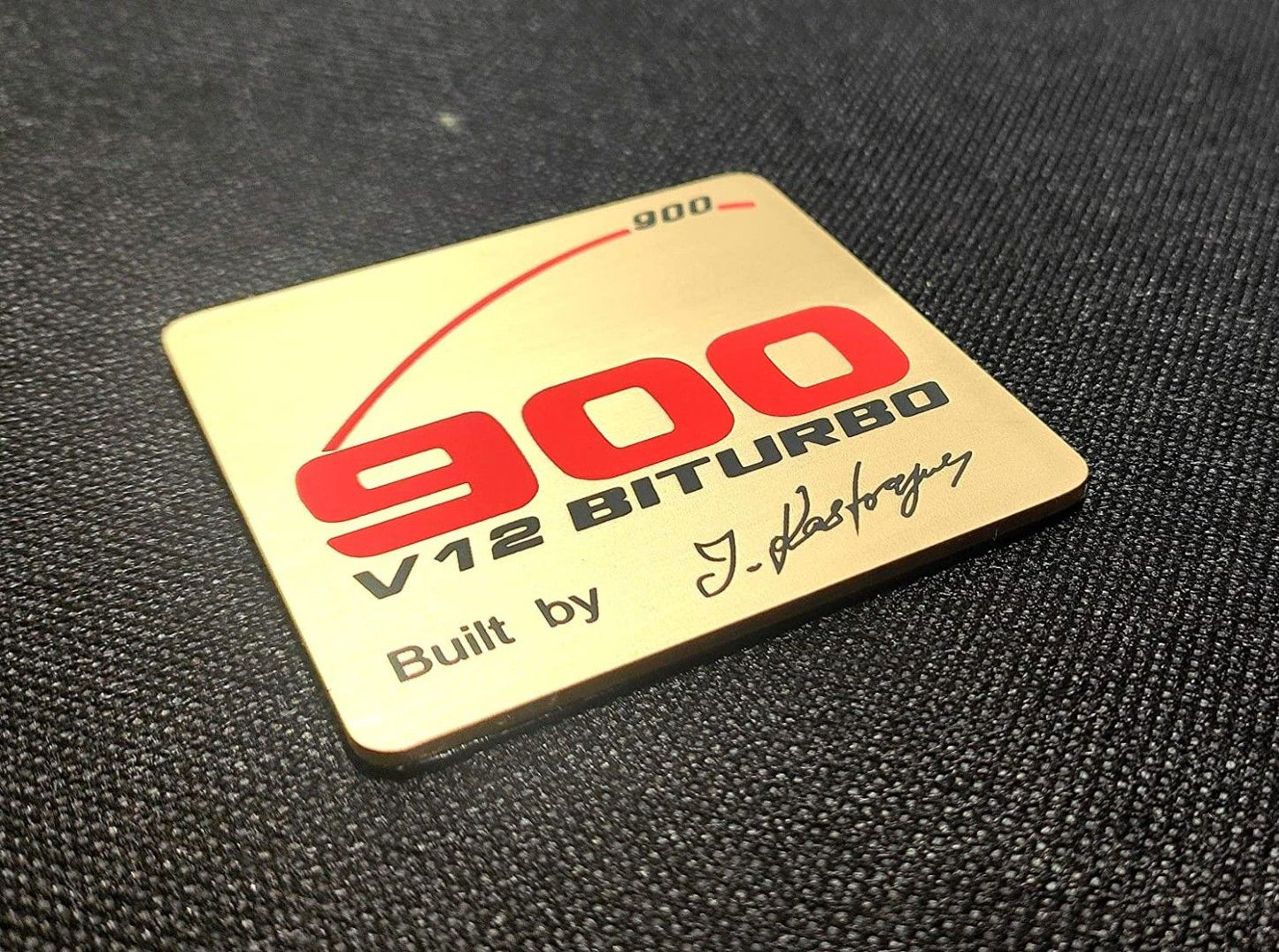 Mercedes-Benz S E C G CLS Brabus 900 Style Engine Emblem Badge