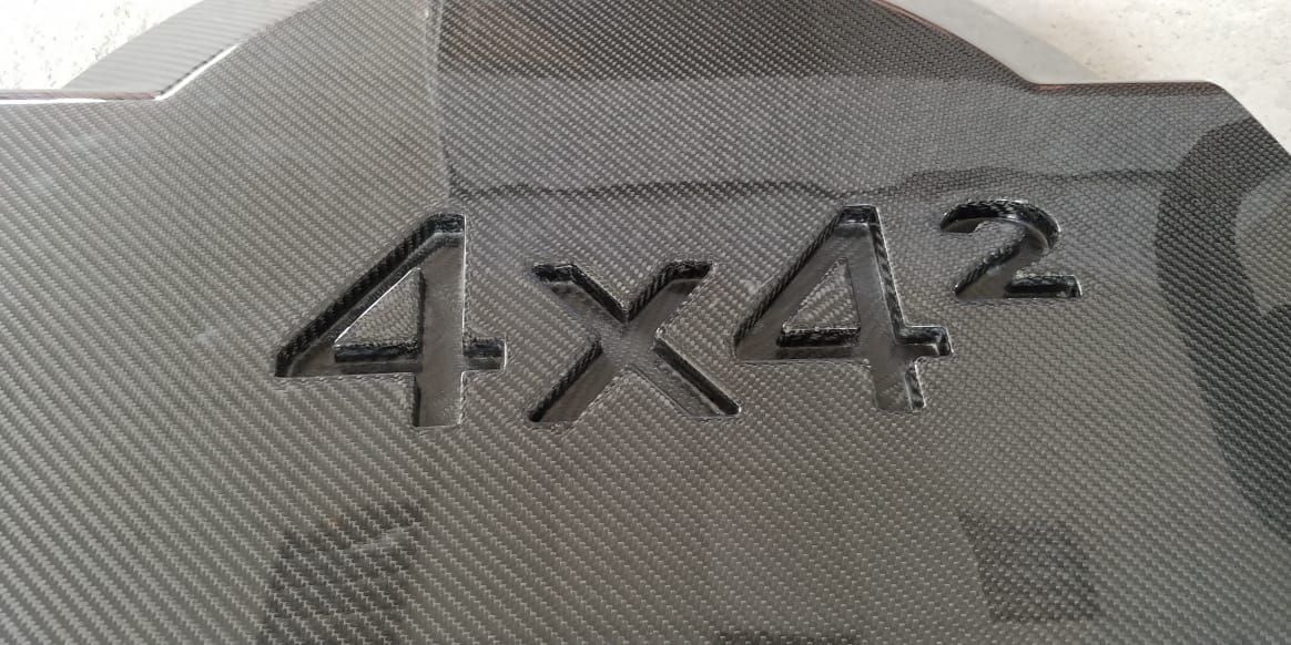 Mercedes-Benz G-Wagon Brabus W463 4x4 Squared Rear Spare Tire Carbon Fiber Cover