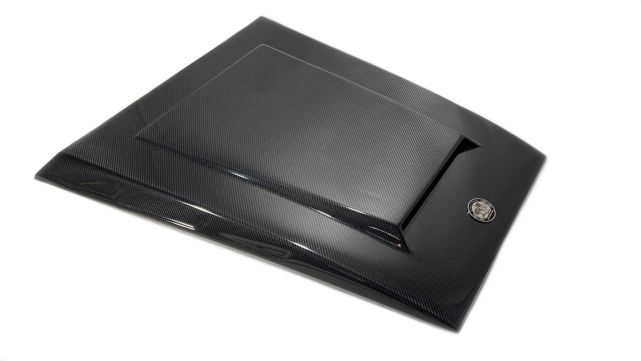 Mercedes-Benz W463 G-Wagon Carbon Fiber Hood Cover Bonnet Scoop + Badge