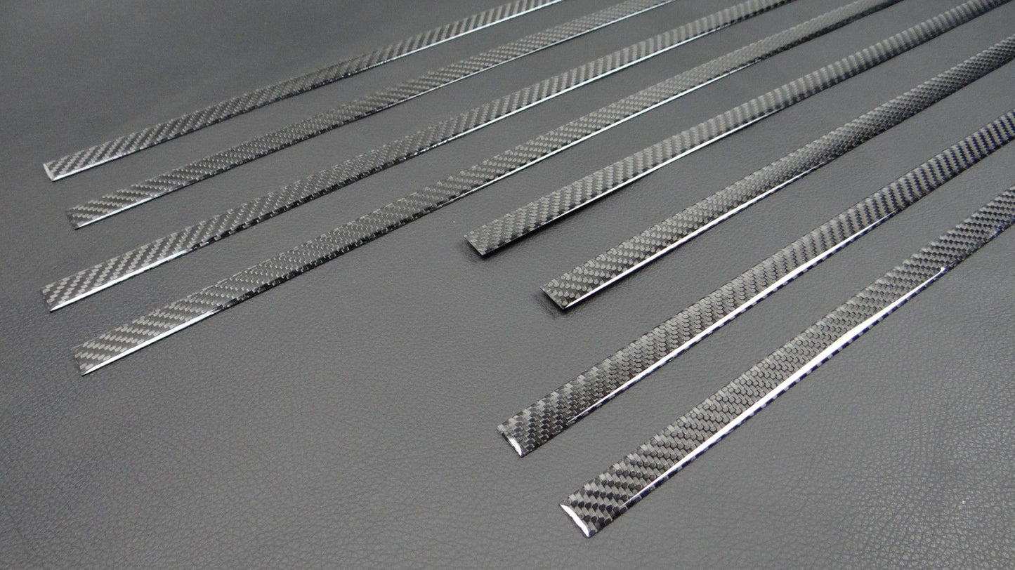 Mercedes-Benz W463 G-Wagon Carbon Fiber Side Molding Inserts + Exterior Door Handle Covers Set