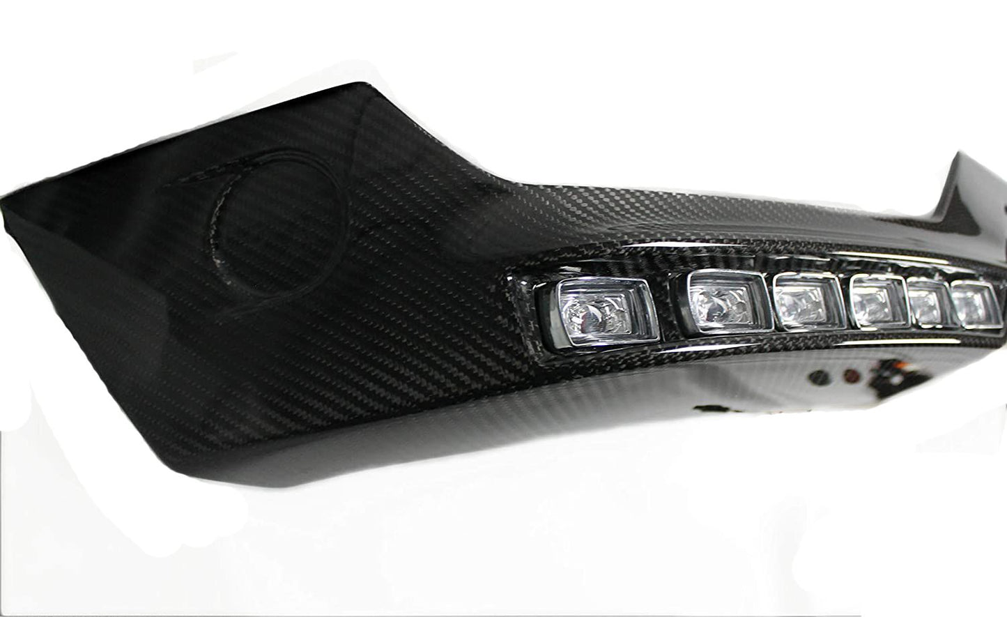 Mercedes-Benz G-Wagon W463 Brabus Style Carbon Fiber Front Bumper LED Lip Spoiler