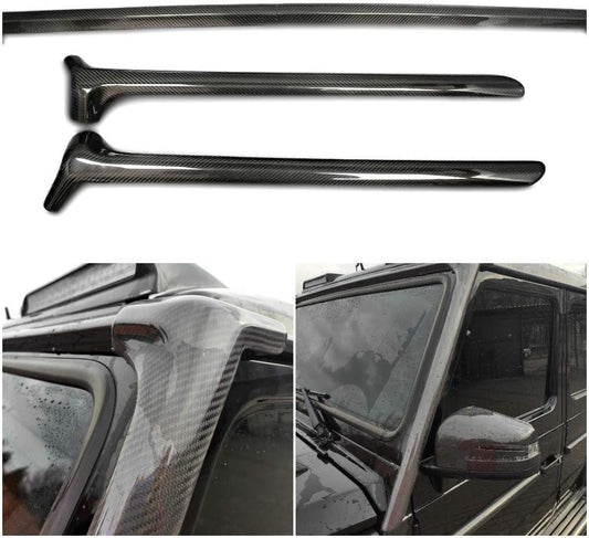 Mercedes-Benz G Wagon W463 Carbon Fiber Windscreen Frame Trim A-Pillar Covers