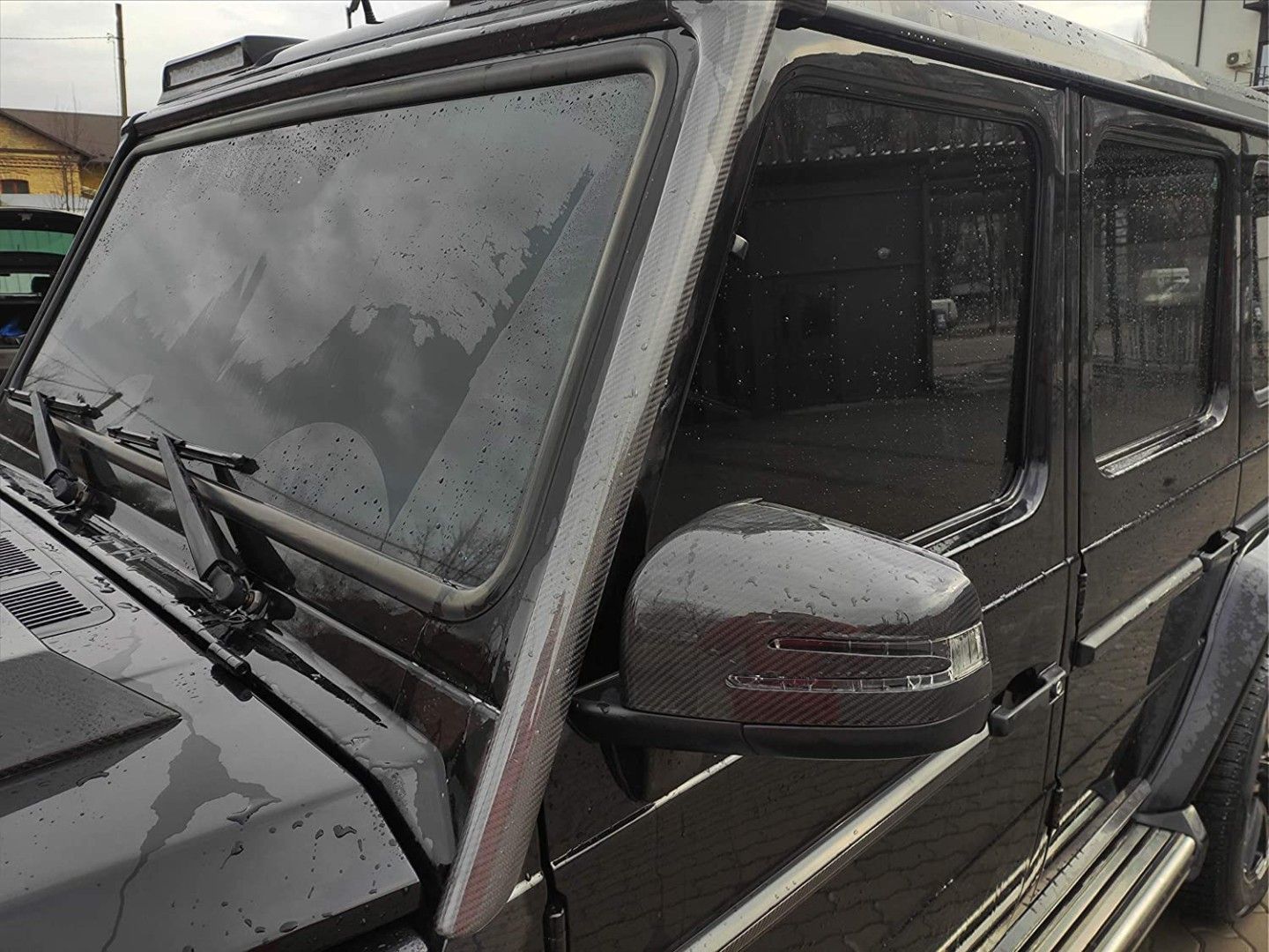 Mercedes-Benz G-Wagon W463 Carbon Fiber Windscreen Frame Trim A-Pillar Covers