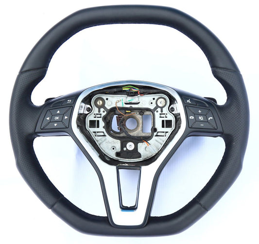 Mercedes-Benz CLS E-Class SLK W172 W212 W218 Steering Wheel Genuine Leather