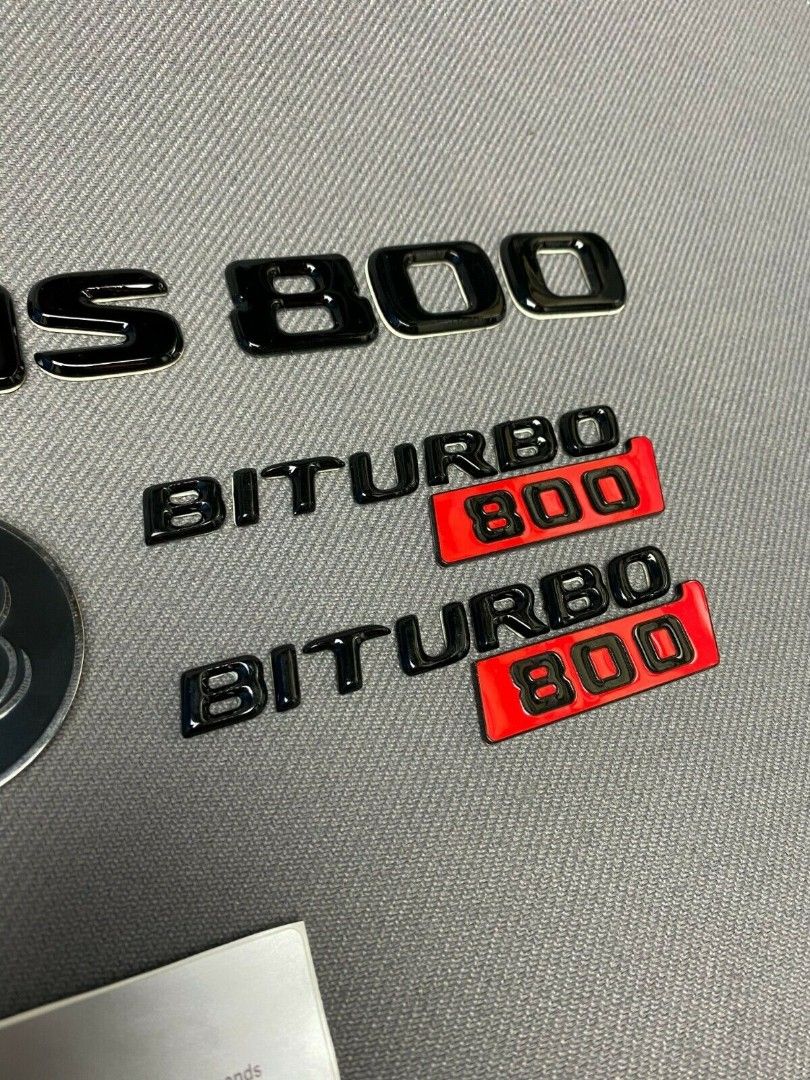 Mercedes G GT S E C Brabus 800 Style Badges Stickers Emblems Logo 36 pcs Set