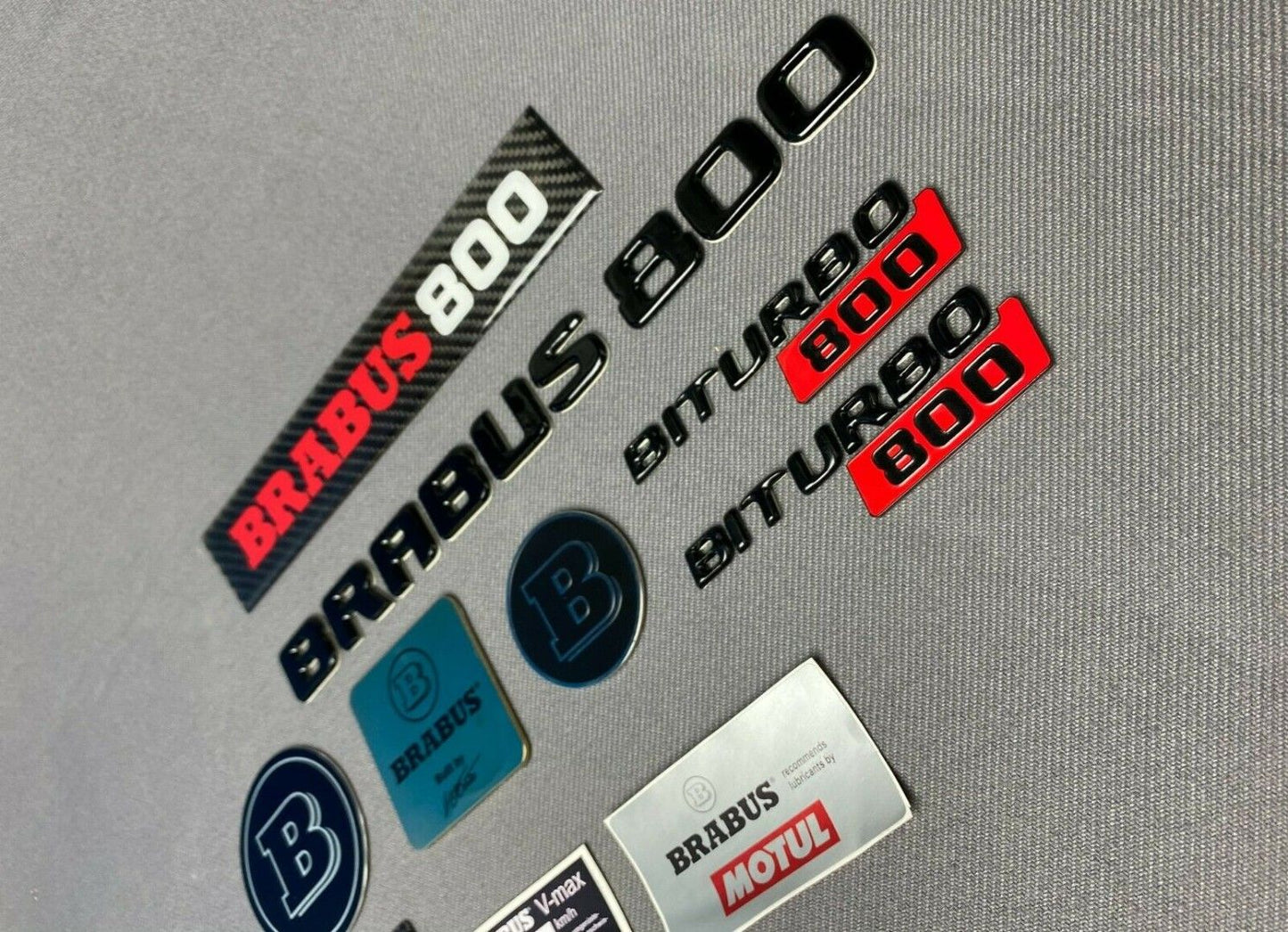 Mercedes G GT S E C Brabus 800 Style Badges Stickers Emblems Logo 36 pcs Set