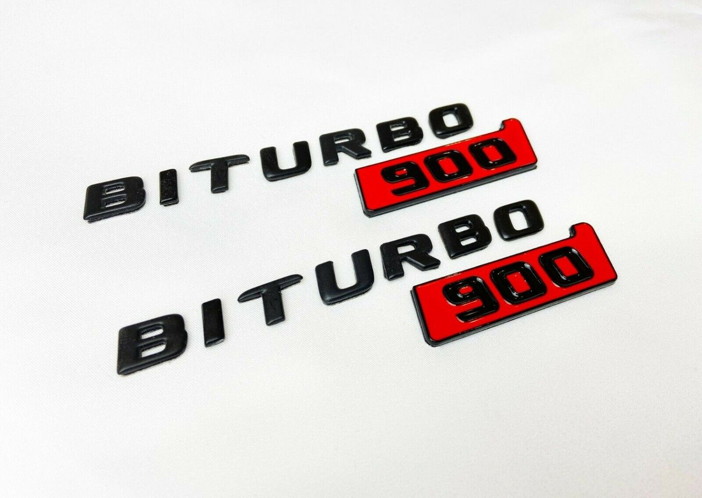 Mercedes S E C G GT Brabus Style Biturbo 900 Metal Emblem Logo Badges Set