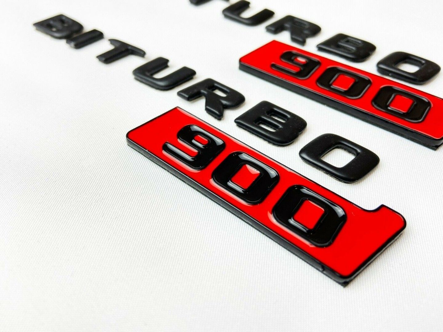 Mercedes S E C G GT Brabus Style Biturbo 900 Metal Emblem Logo Badges Set