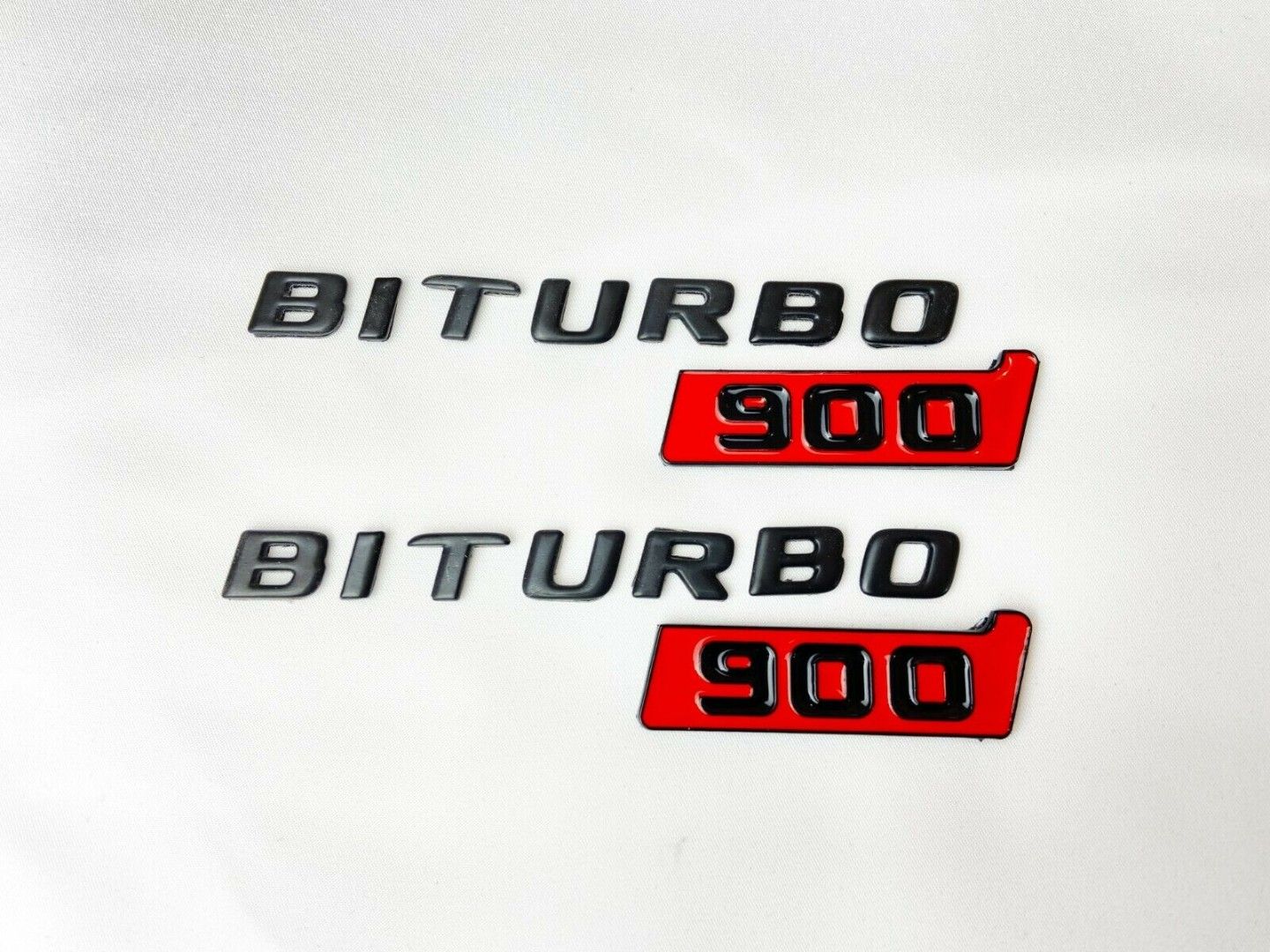 Mercedes S E C G GT Brabus Style Biturbo 900 Metal Emblem Logo Badges Set