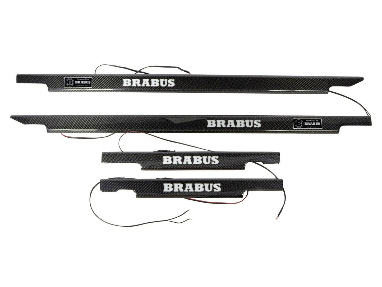 Mercedes-Benz G-Wagon W463 Brabus Style Carbon Fiber LED Door Sills Set 4 pcs