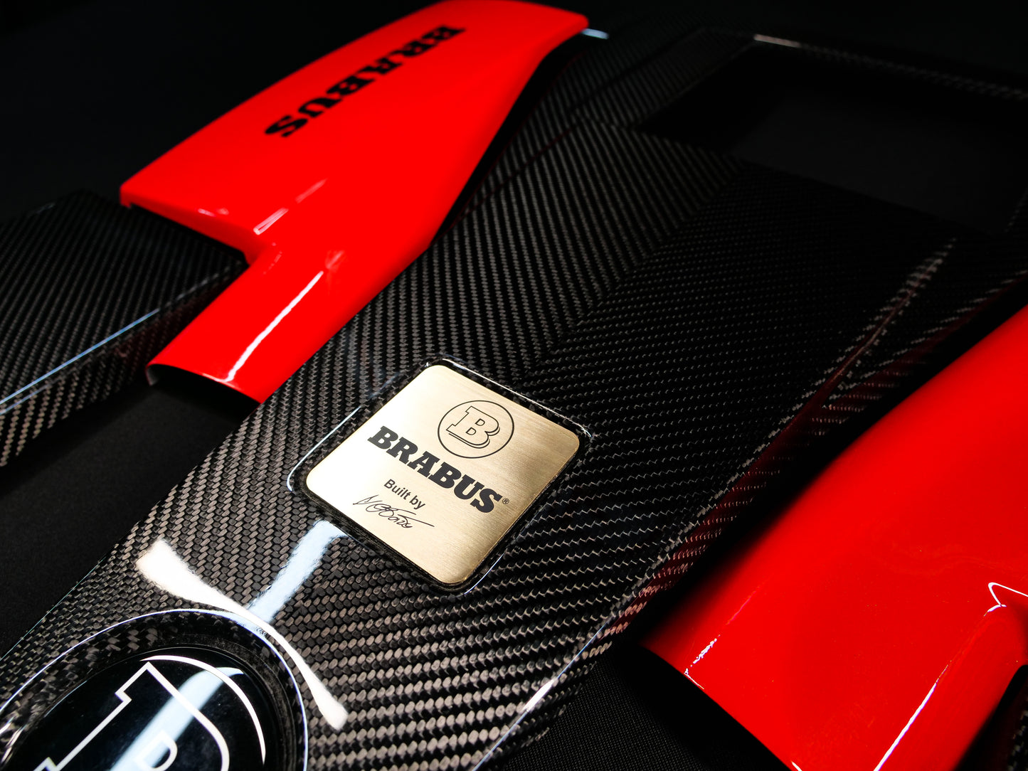 Mercedes-Benz W463 G63 G-Class Brabus Style Carbon Fiber Engine Cover Set